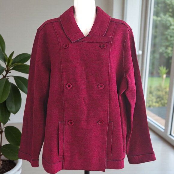 EILEEN FISHER Double-Breasted Jacket - Picture 9 of 10